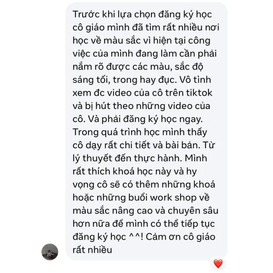Tin nhắn đánh giá của Đỗ Diệu Linh